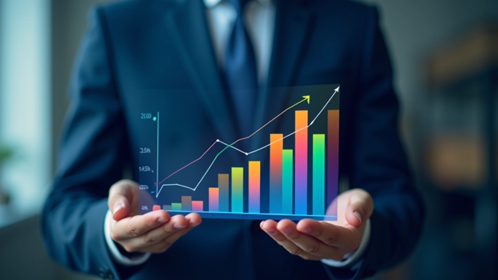 Infografía animada de crecimiento empresarial